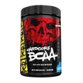 Supplement container with red skull design and 'Hardcore BCAA' text on a white background
