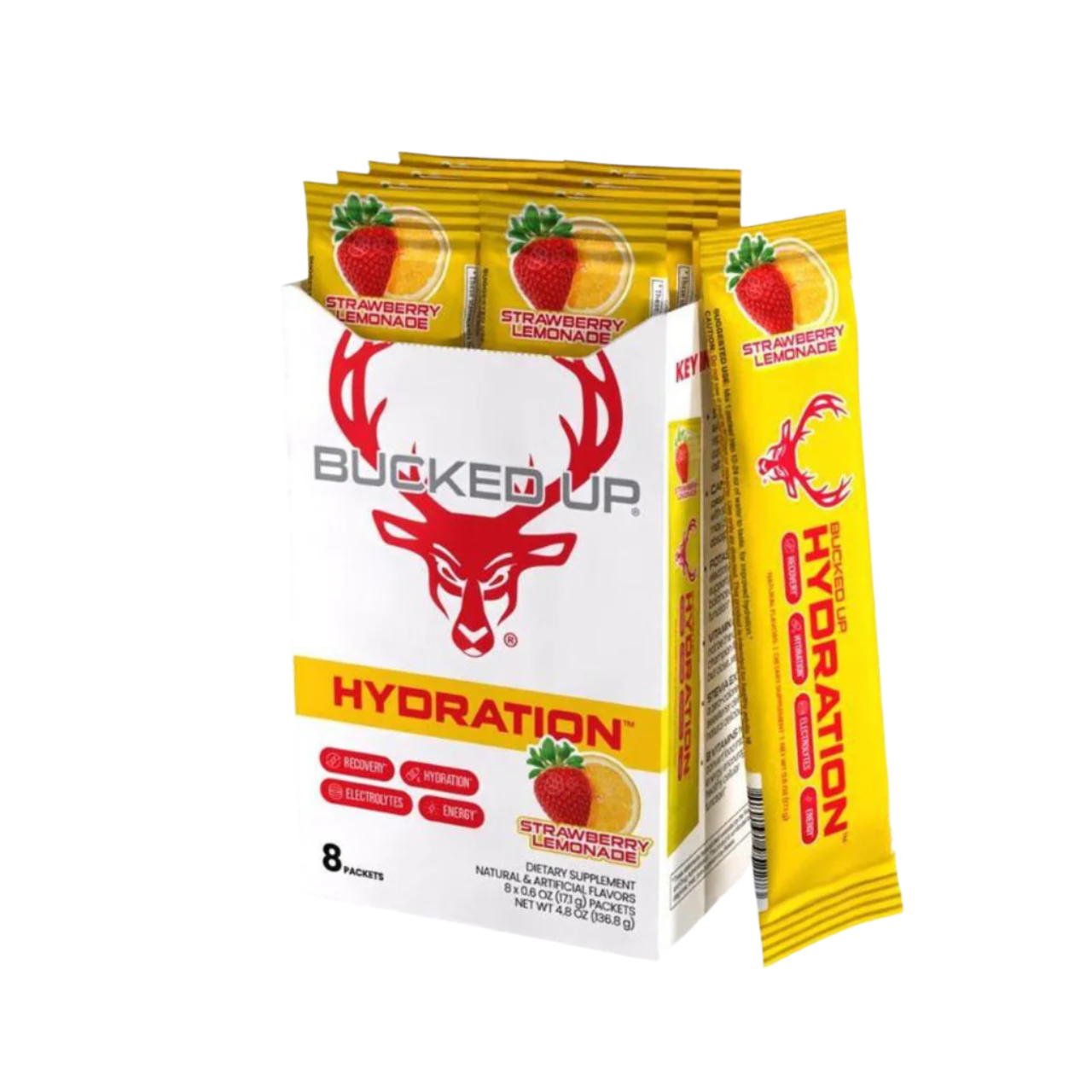 Bucked Up Hydration - 18x16.4g / Strawberry - Hydration Powder