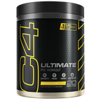 Black and yellow Cellucor C4 Ultimate container with Lemon Twist flavor and Carnosyn beta-alanine