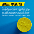 Yellow Cellucor C4 Ultimate coaster with Carnosyn Beta-Alanine grip pad