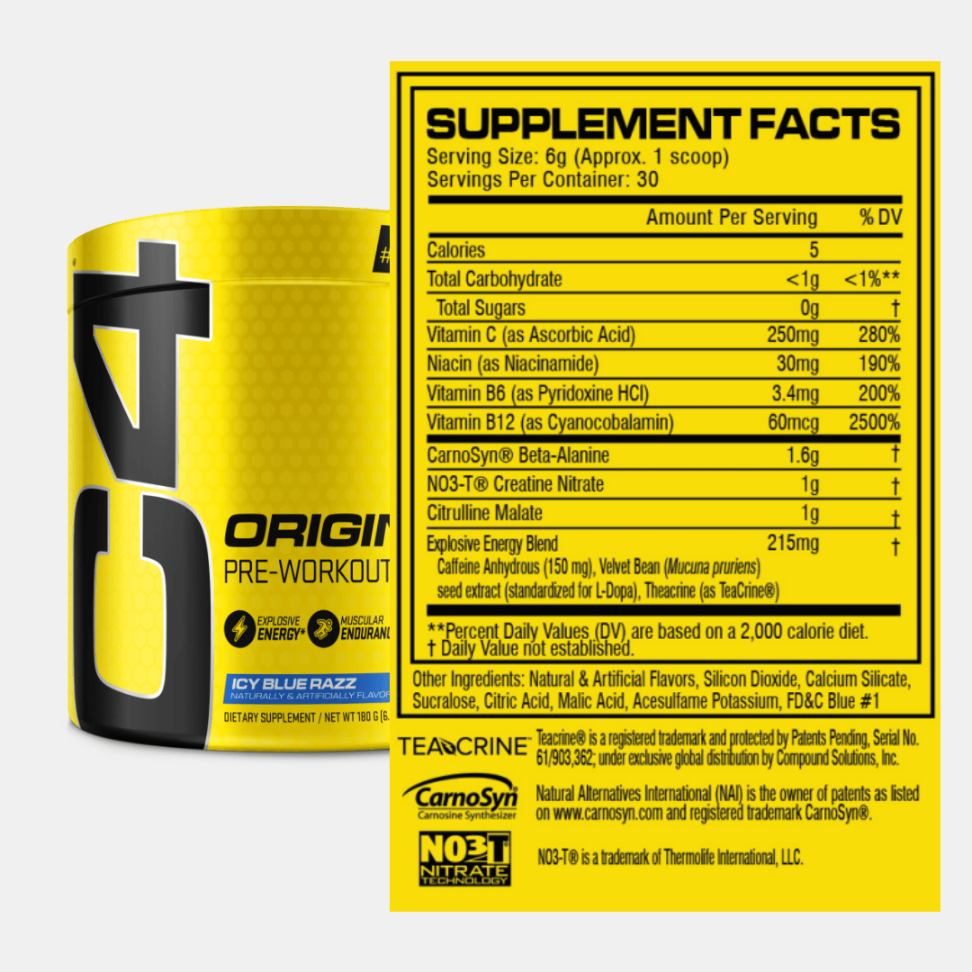 Cellucor C4 Original 30 Servings - Pre-Workout Powder