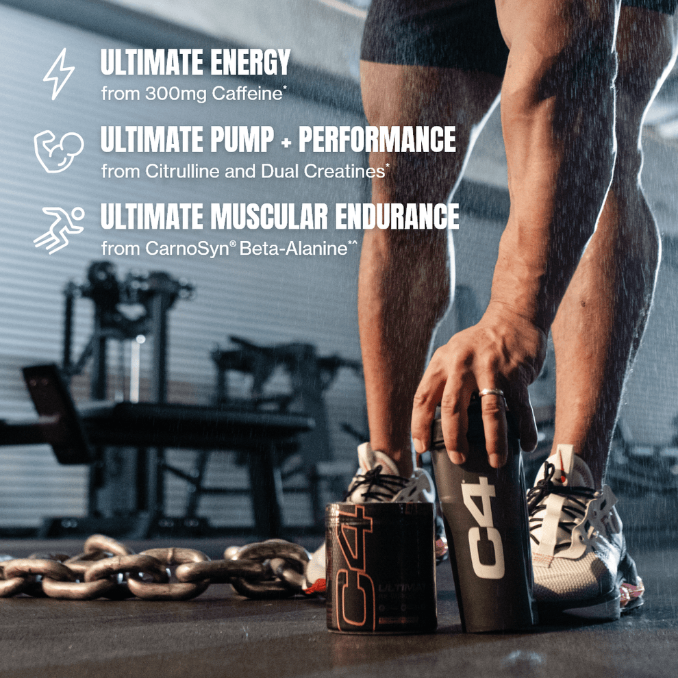 Cellucor C4 Ultimate energy supplement and shaker with Carnosyn Beta-Alanine for workouts