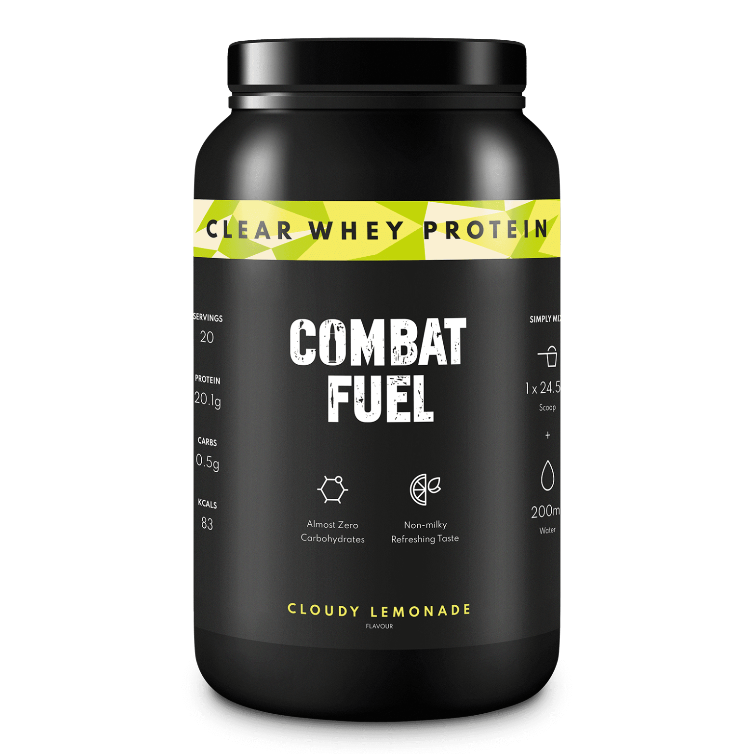 Combat Fuel Clear Whey Protein - 490g / Cloudy Lemonade - Clear Whey Protein Powder