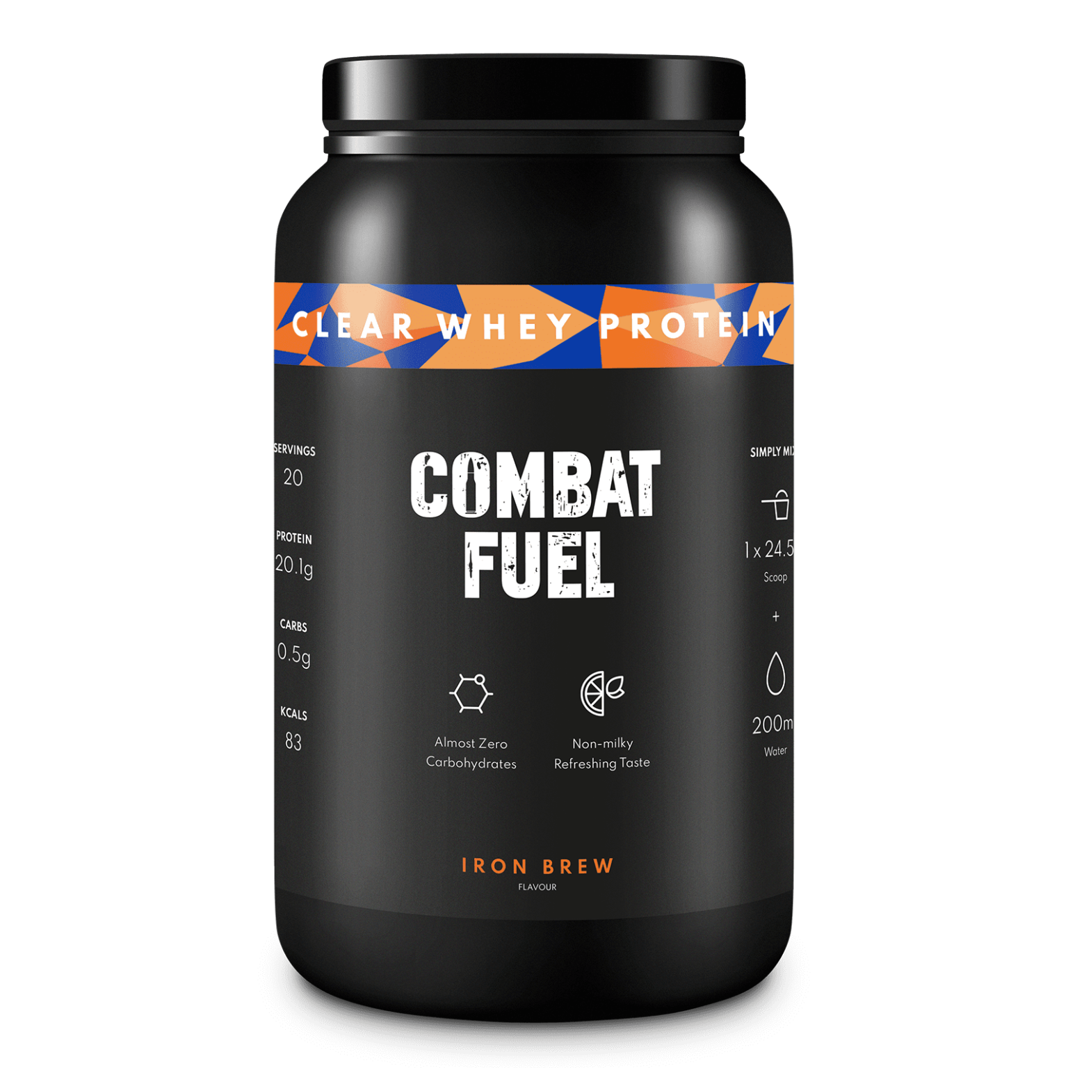 Combat Fuel Clear Whey Protein - 490g / Iron Brew - Limited Edition - Clear Whey Protein Powder