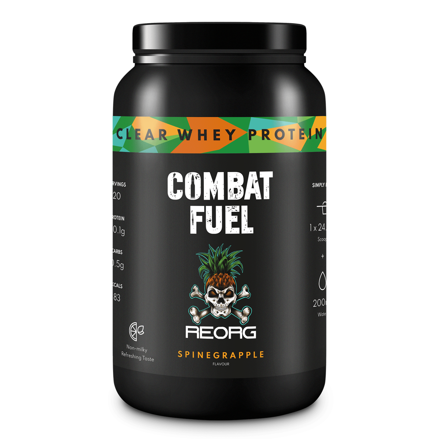 Combat Fuel Clear Whey Protein - 490g / Spinegrapple - Clear Whey Protein Powder
