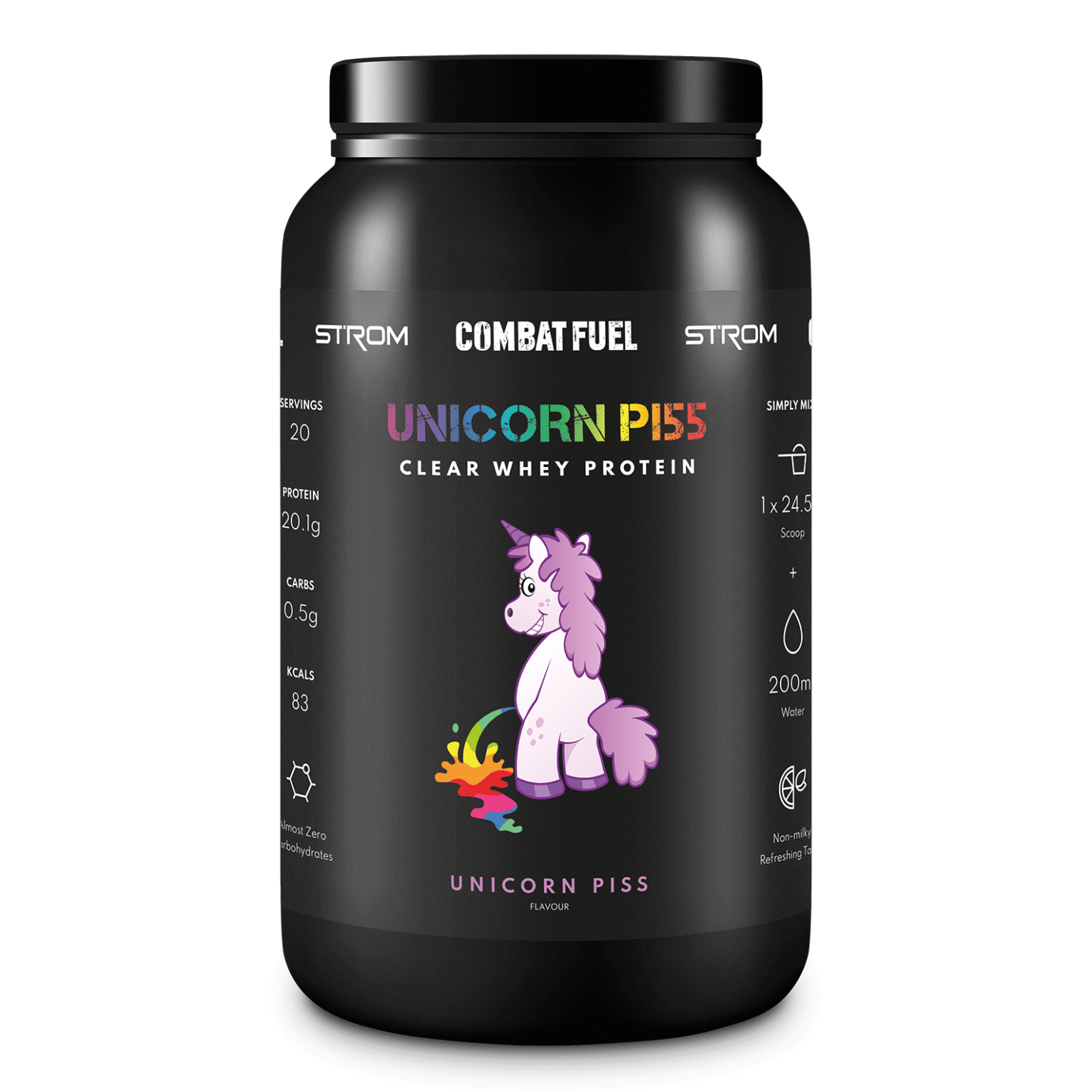 Combat Fuel Clear Whey Protein - 490g / Unicorn Piss - Clear Whey Protein Powder