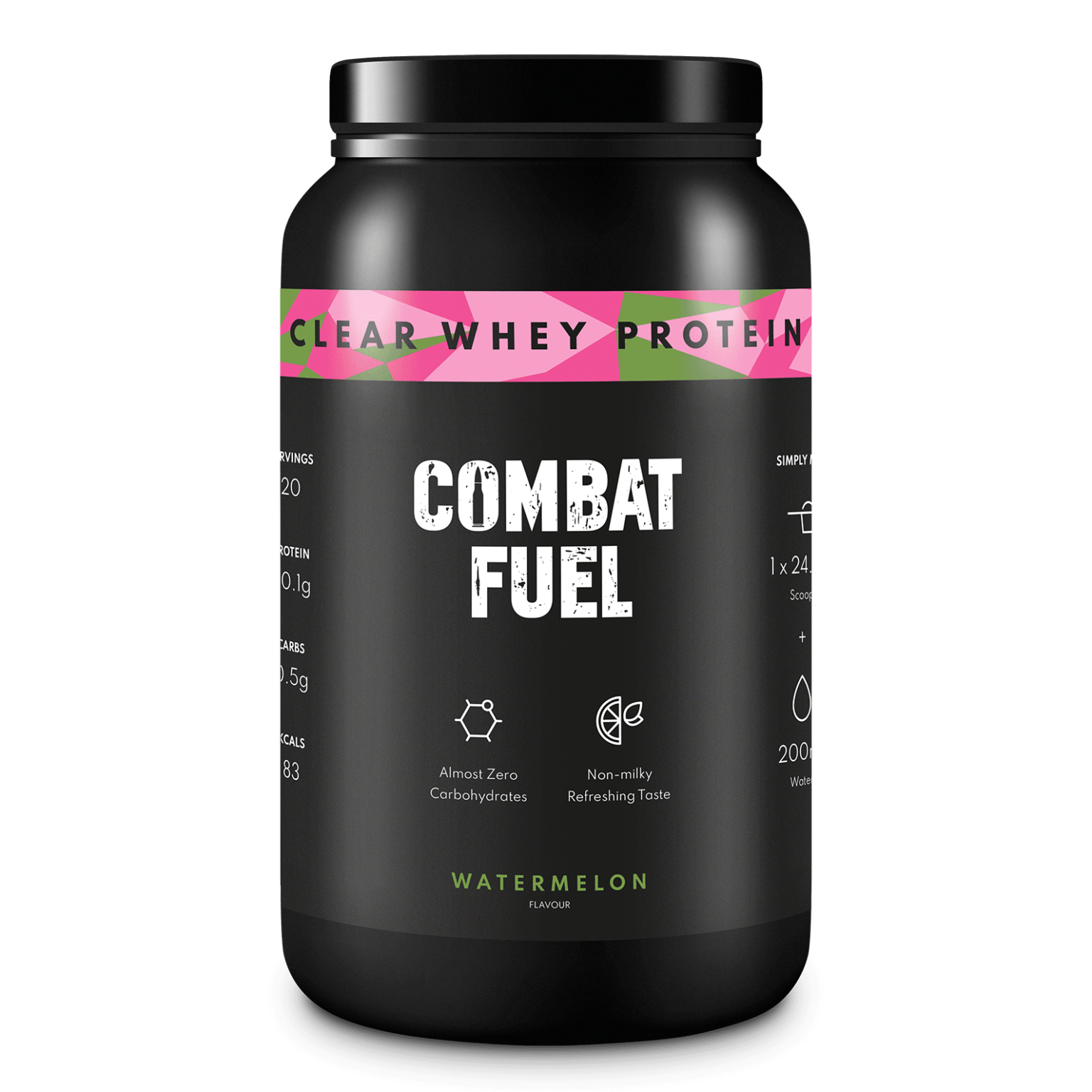 Combat Fuel Clear Whey Protein - 490g / Watermelon - Clear Whey Protein Powder