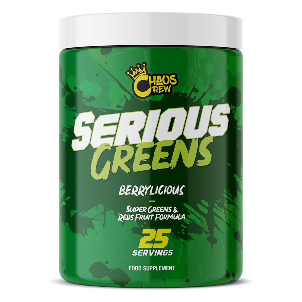 Chaos Crew Serious Greens - 292g / Berrylicious - Greens Powder