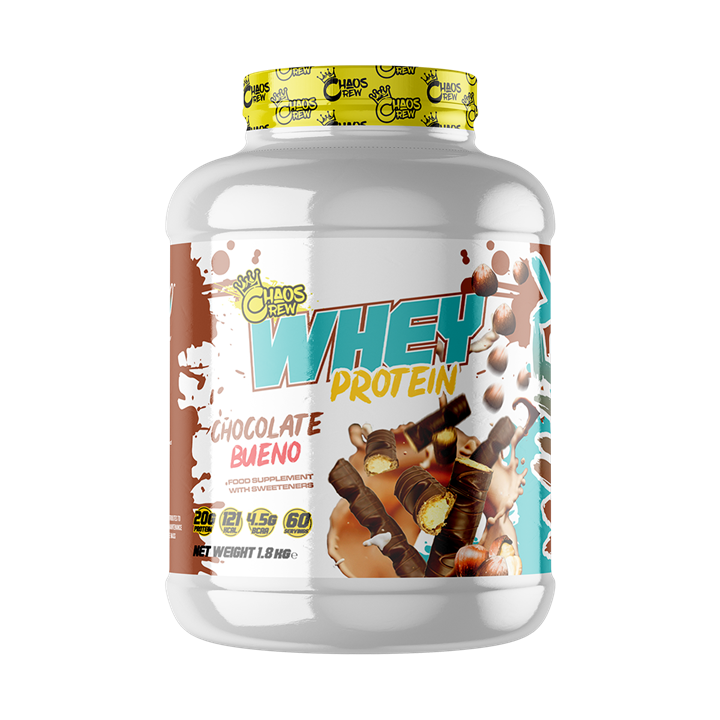 Chaos Crew Whey Protein 2kg - 1.8kg / Chocolate Bueno - Whey Protein Powder