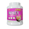CNP Whey Project D pink and white protein powder with biscuit flavor and chocolate biscuits