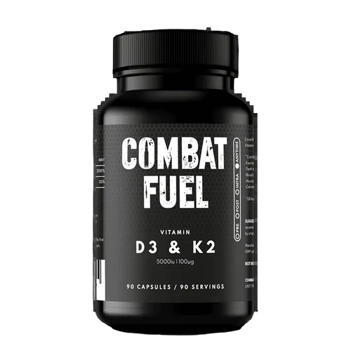 Combat Fuel High Strength Vitamin D3 and K2 90 Caps Vitamin D3 & K2 Capsules