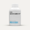 White plastic bottle of Conteh Sports Ashwagandha supplements for stress relief and better sleep