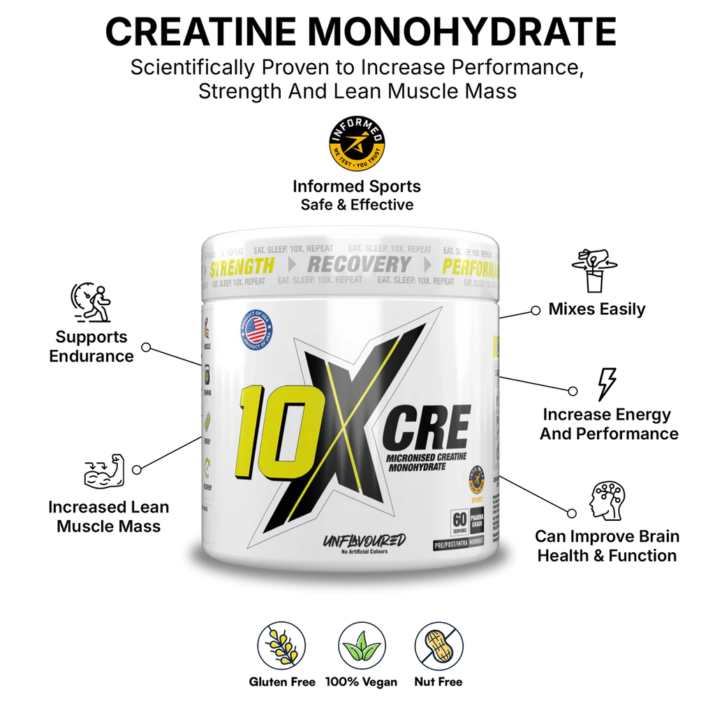 10X Athletic CRE - 300g / Unflavoured - Creatine Powder