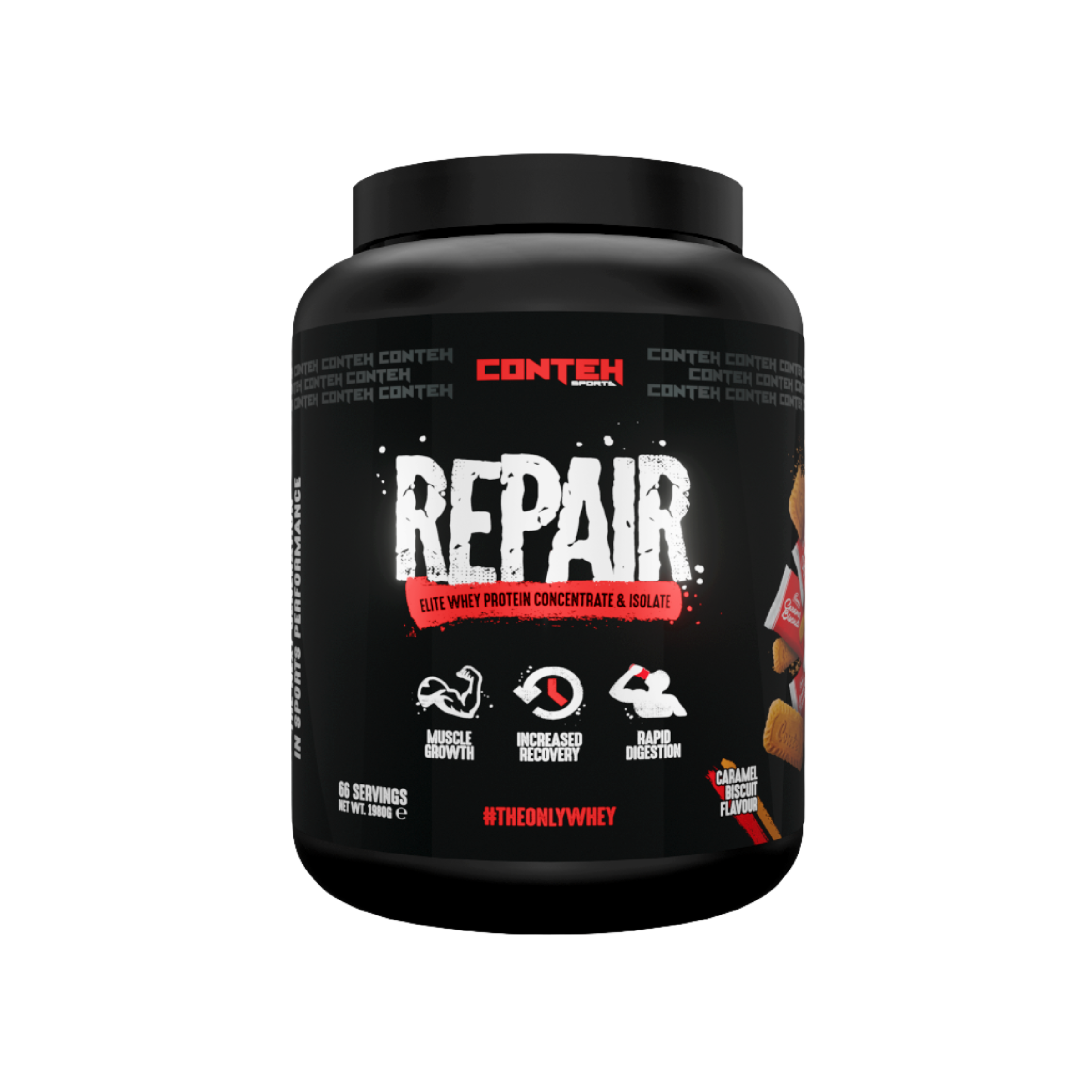 Conteh Sports Repair - Protein Blend Powder (Whey Protein Concentrate Whey Protein Isolate Calcium Caseinate Micellar