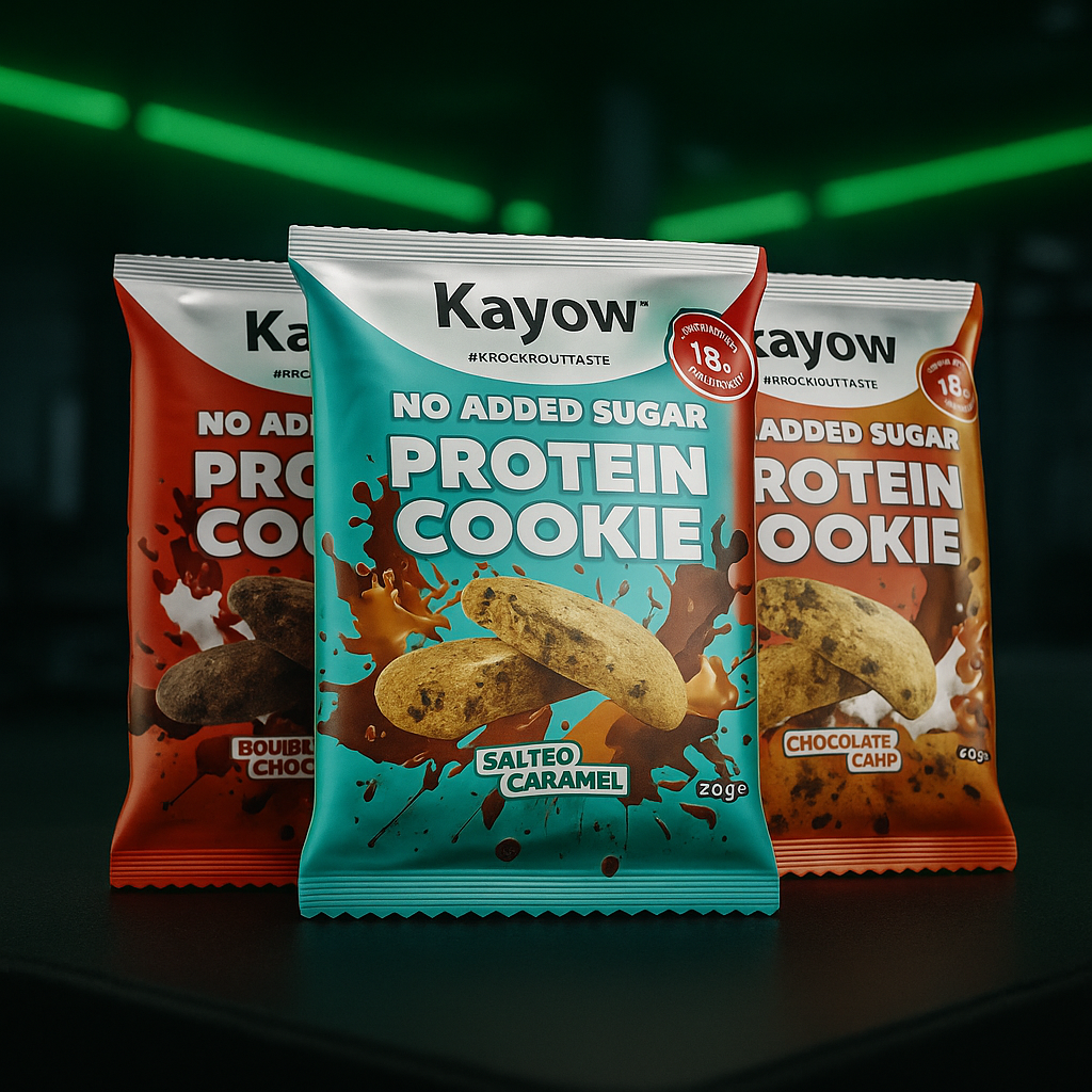 Kayow Nutrition No Added Sugar Protein Cookies 12x60g