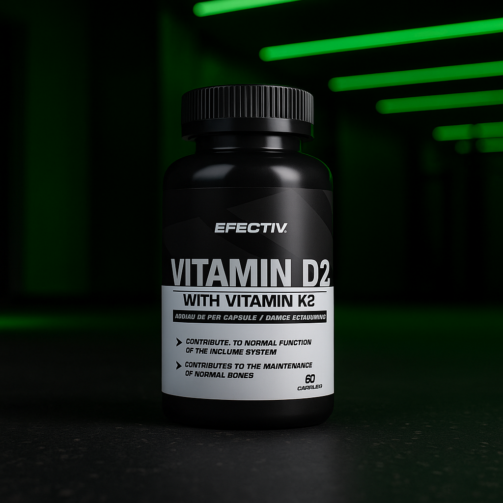 Efectiv Nutrition Vitamin D3 with K2 60 Caps - MyGymSupplements