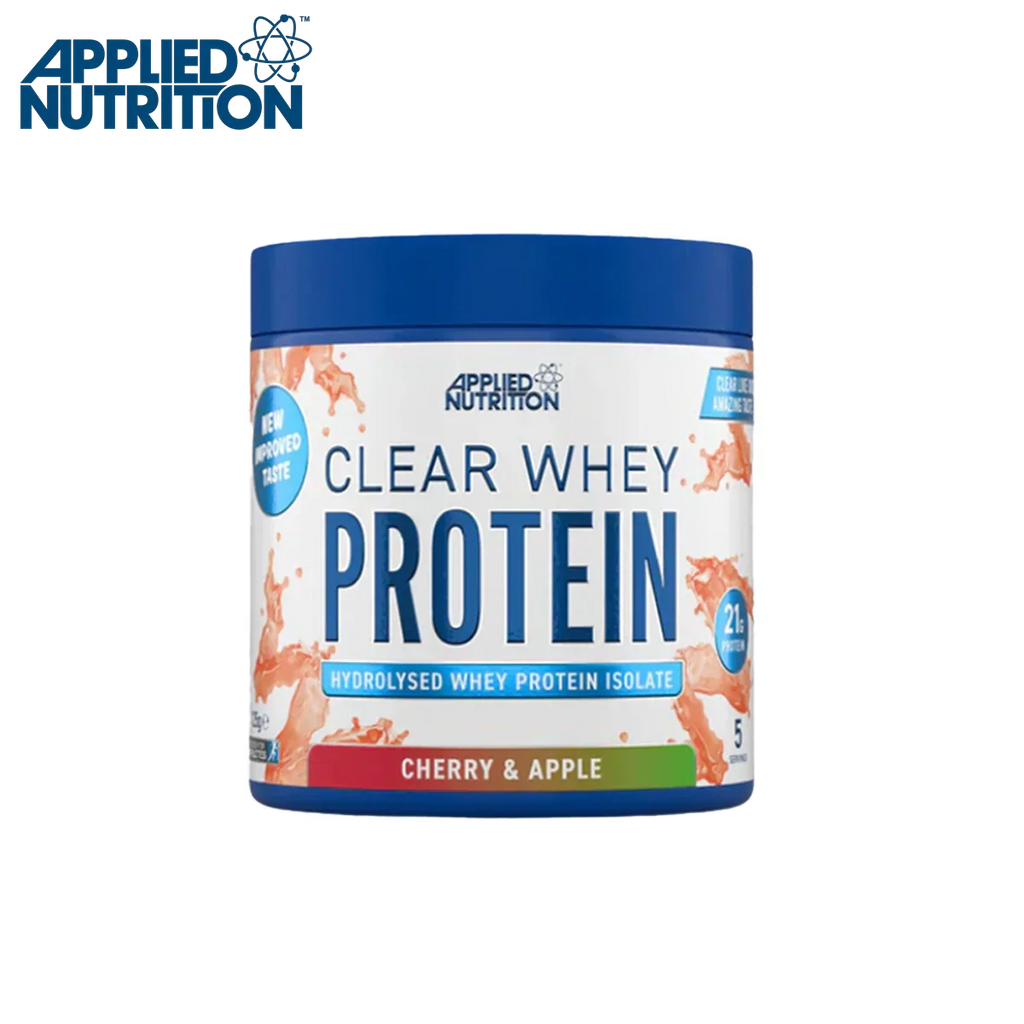 Applied Nutrition Clear Whey with cherry apple flavor for muscle recovery and weight management