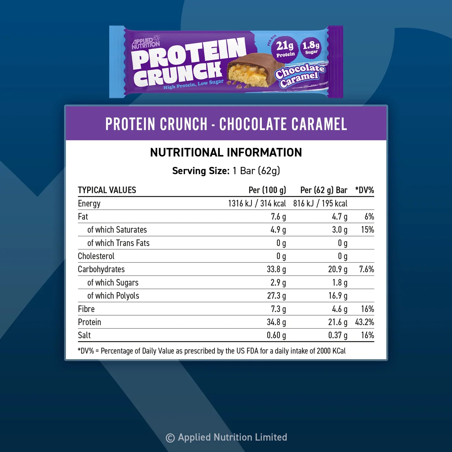 Applied Nutrition Protein Crunch Bar