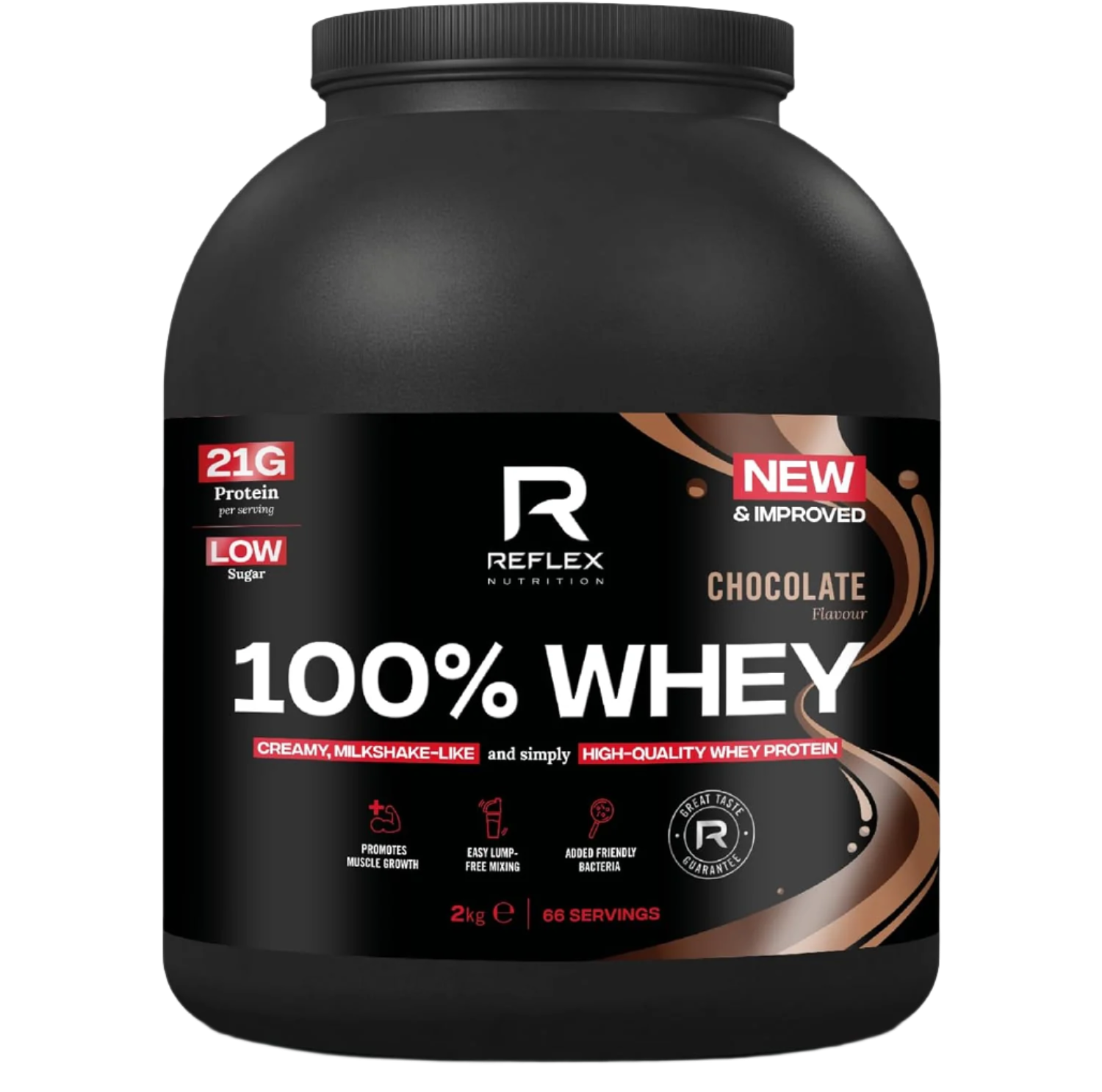 Reflex Nutrition 100% Whey - 2.2kg / Chocolate - Whey Proteins