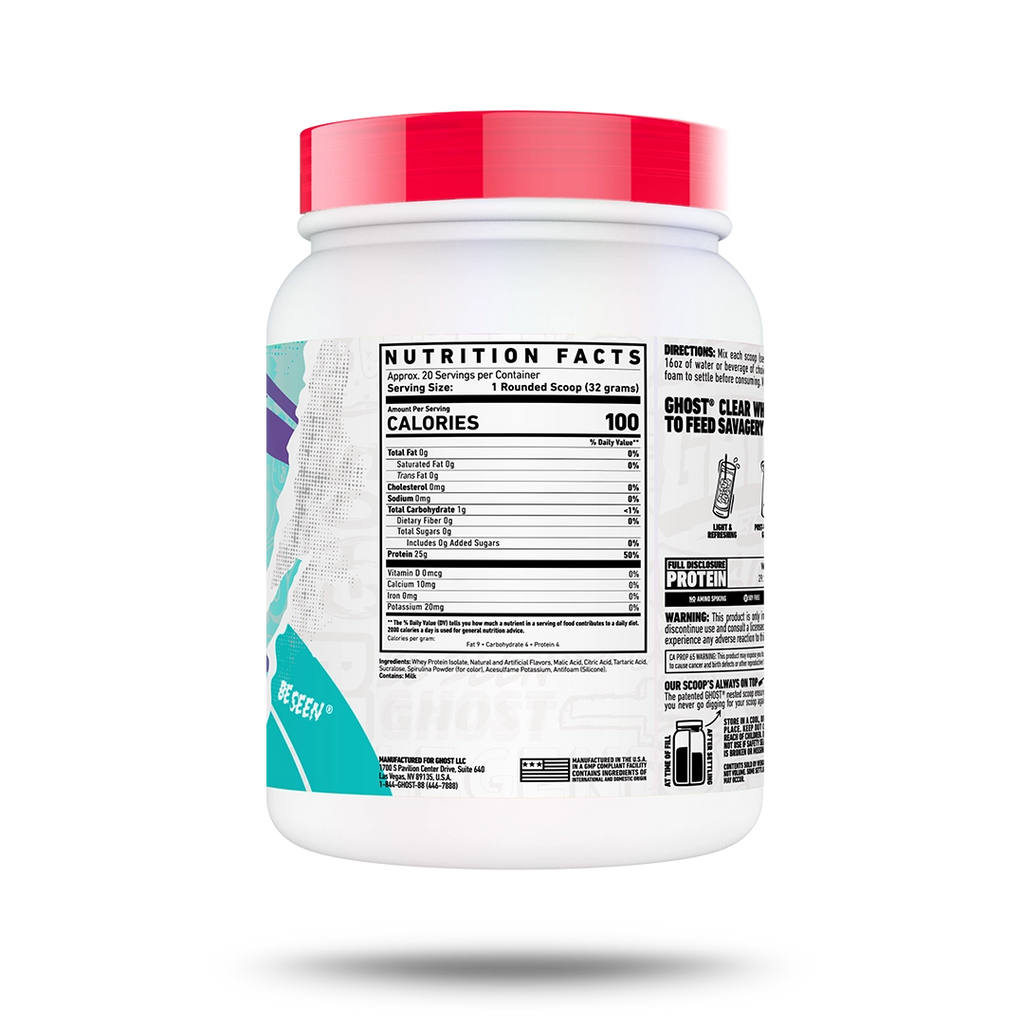 Ghost Clear Whey 640g - MyGymSupplements