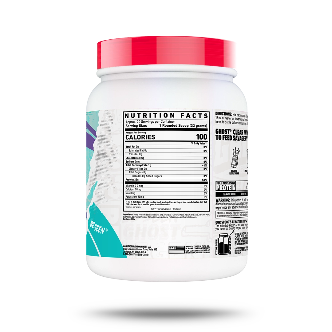 Ghost Clear Whey 640g - MyGymSupplements