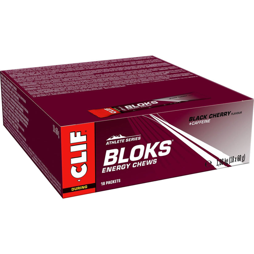 CLIF Bloks Energy Chews - 18x60g / Black Cherry - Energy Chews