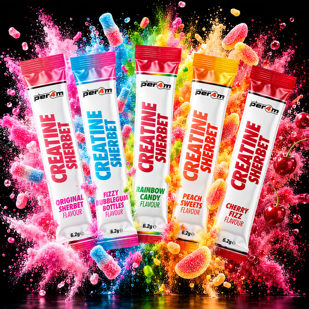 Per4m Creatine Sherbet Stick Packs – 5g Creatine Monohydrate – 20 Sachets
