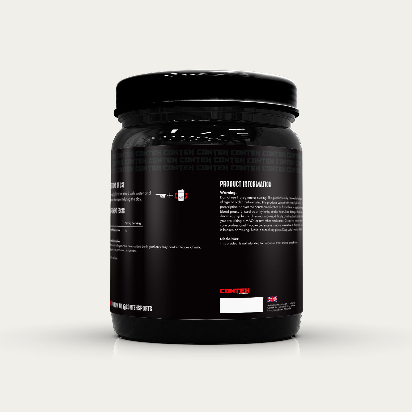 Conteh Sports Creatine - 400g / Unflavoured - Creatine Powder