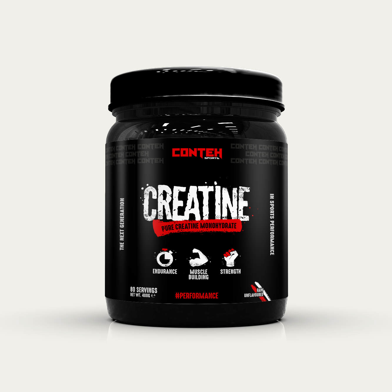 Conteh Sports Creatine - 400g / Unflavoured - Creatine Powder