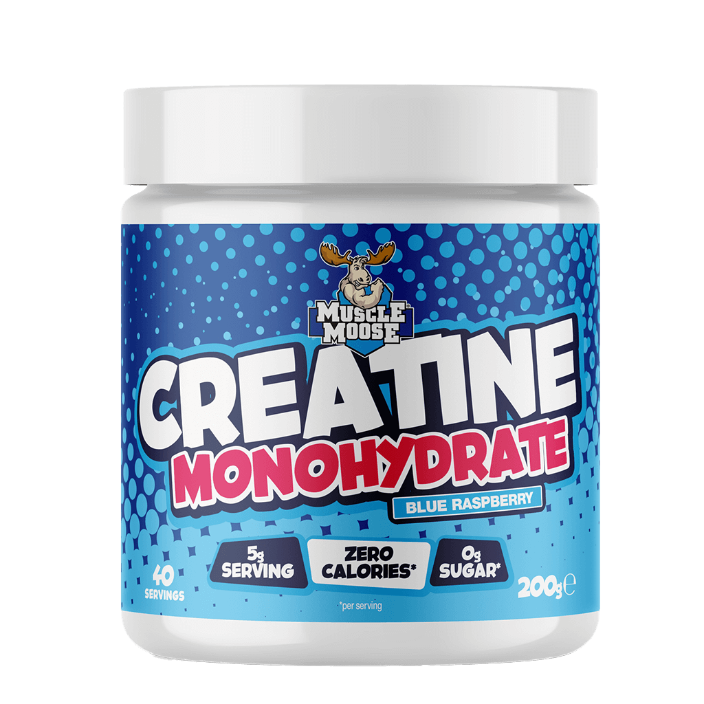 Muscle Moose Creatine Monohydrate (Flavoured) - 200g / Blue Raspberry - Creatine Powder