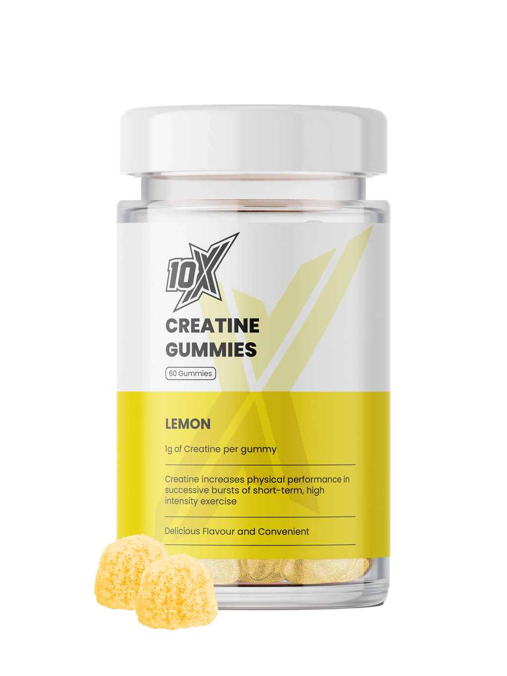 10X Athletic Creatine Gummies 60Softgels - MyGymSupplements