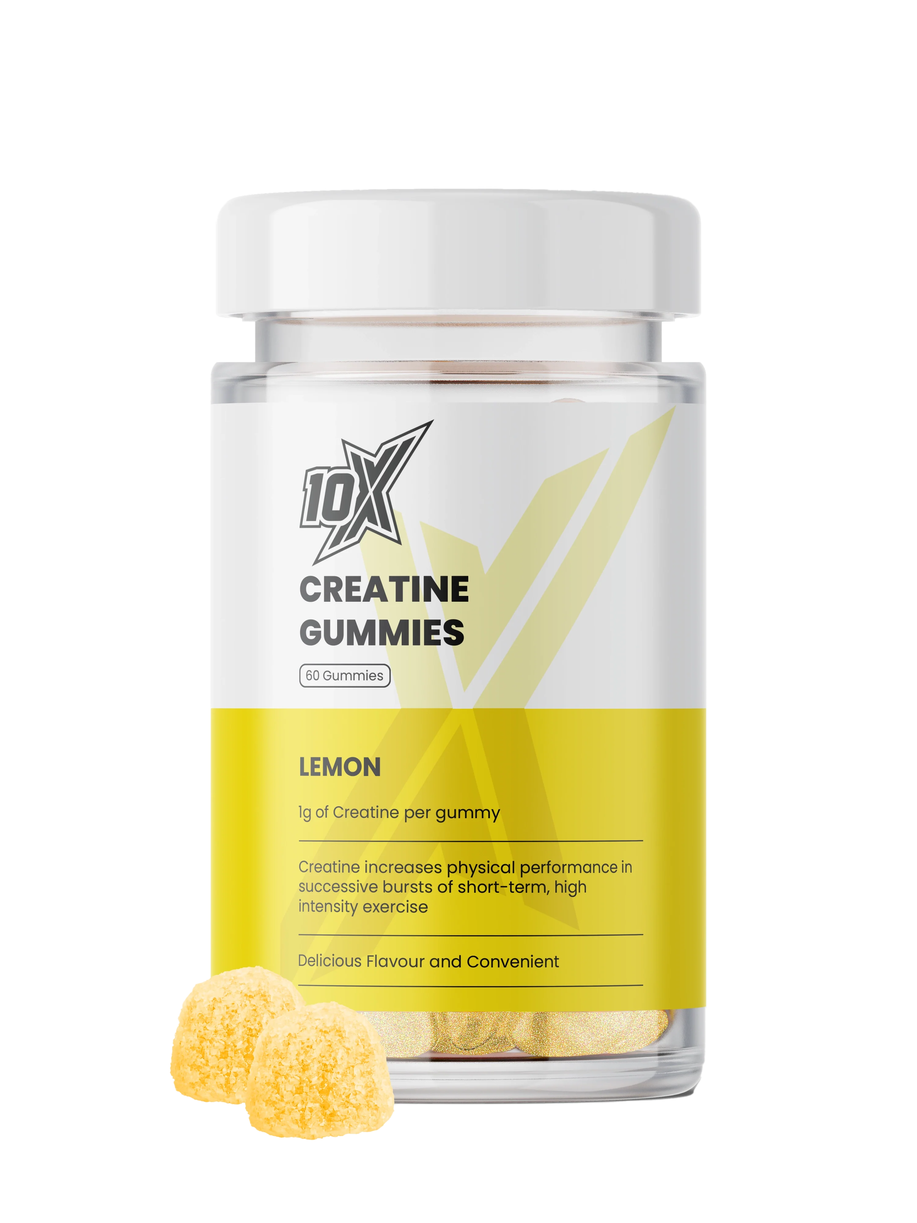 10X Athletic Creatine Gummies 60Softgels