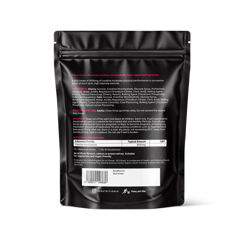 XO Fitness XO Creatine Gummies Dual Flavour 60 Softgels