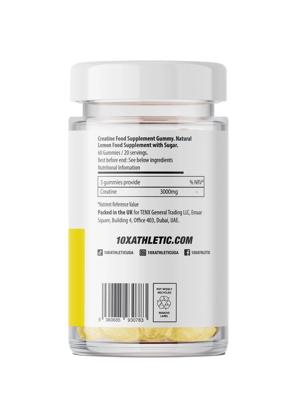 10X Athletic Creatine Gummies 60Softgels - MyGymSupplements