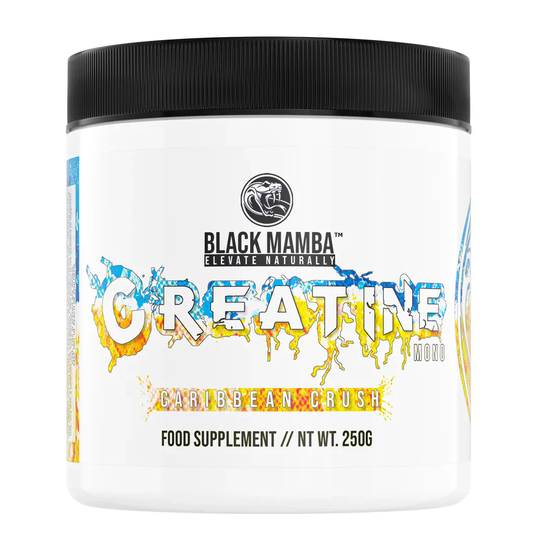 Black Mamba Flavoured Creatine - 250g / Caribbean Crush - British Brands