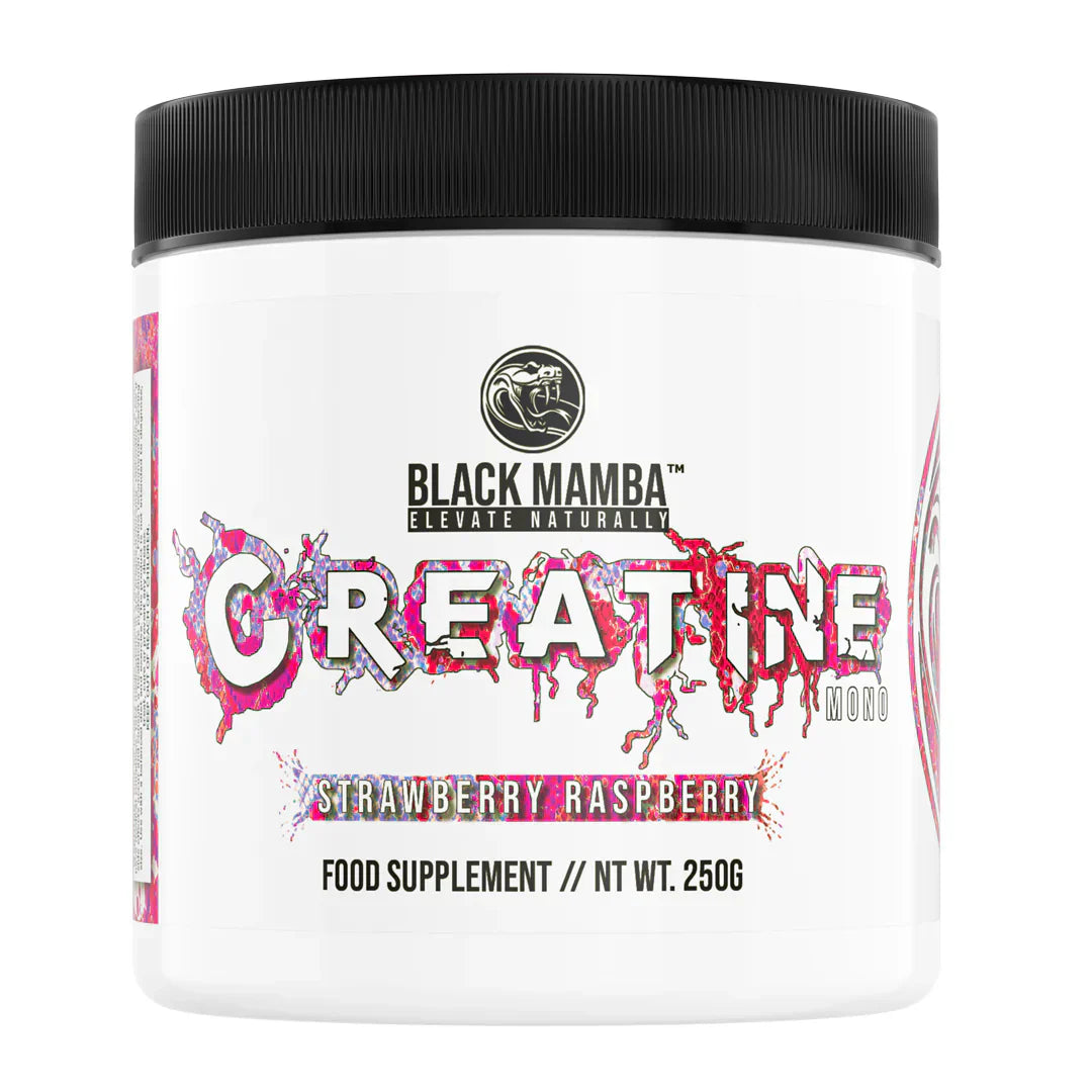 Black Mamba Flavoured Creatine - 250g / Strawberry Raspberry - British Brands