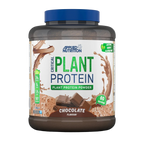 Applied Nutrition Critical Plant Protein powder container with blue lid on a white background
