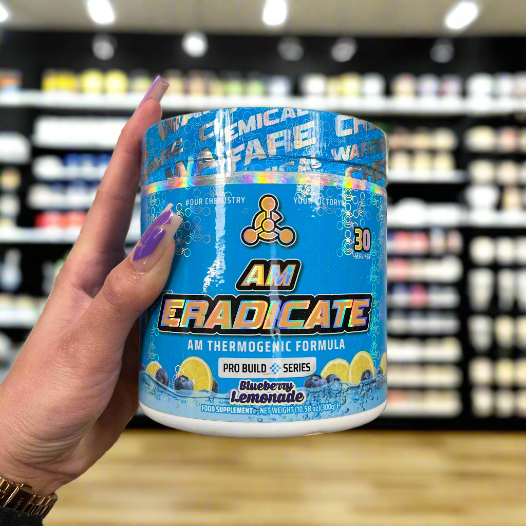 Chemical Warfare AM Eradicate - 300g / Blue Lemonade - Weight Loss Support Powder