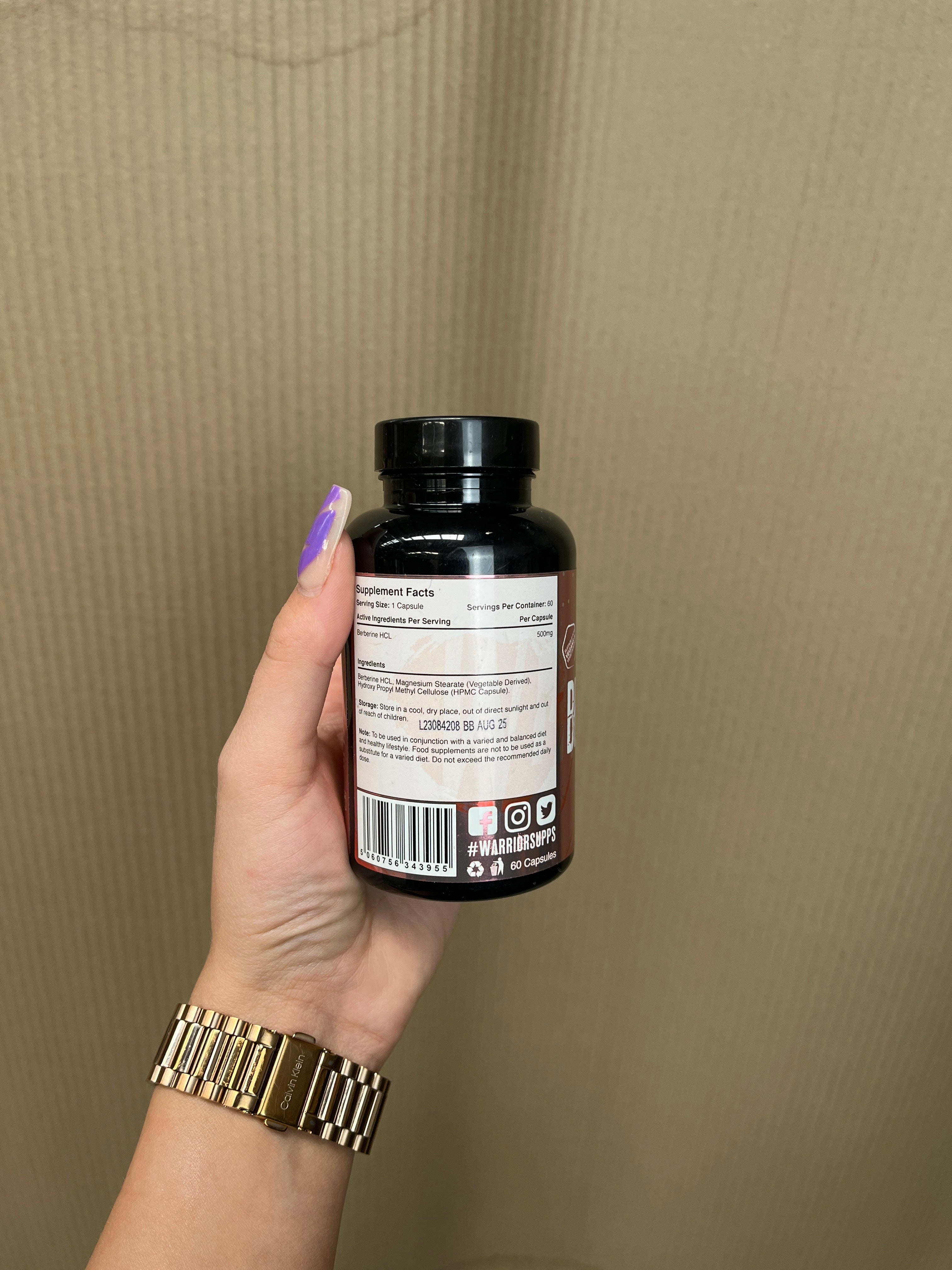 Warrior Berberine - 60 Caps