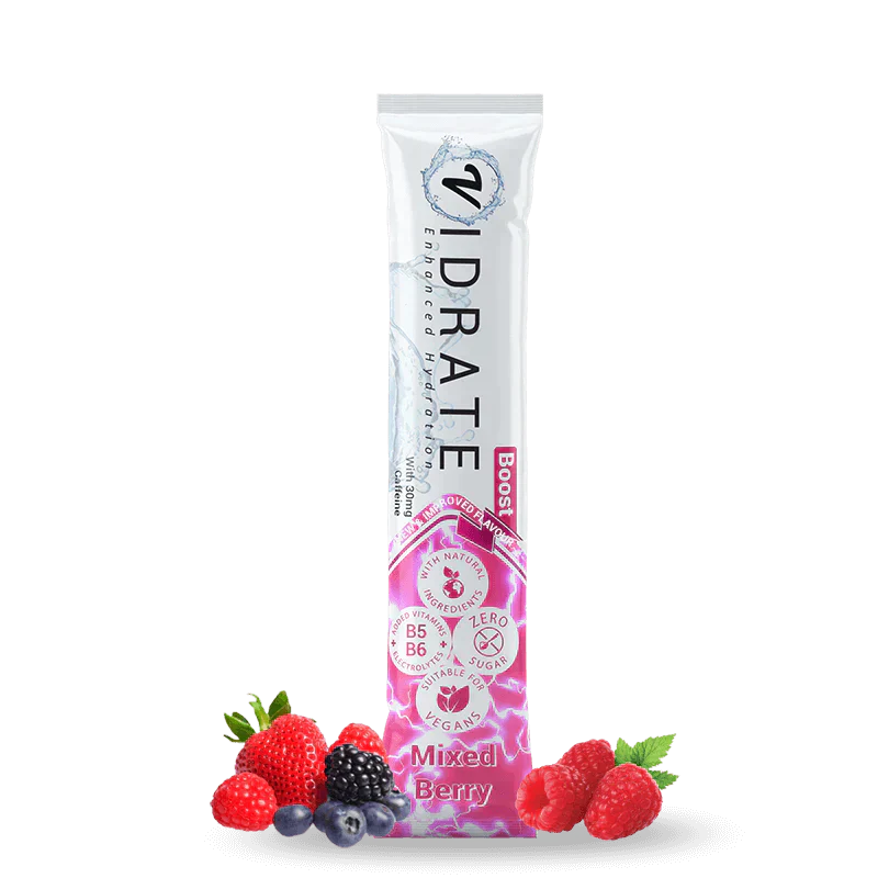 Vidrate Hydration Powder 10x3g - 10x5g / Boost (Mixed Berry) - Hydration Powder