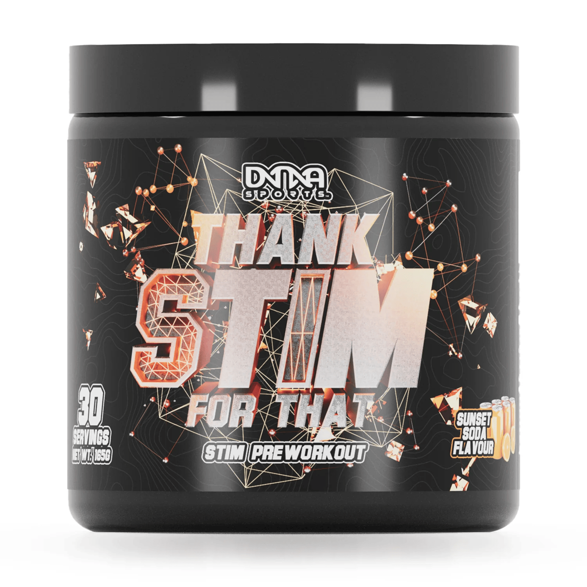 DNA Sports Thank Stim For That - 270g / Sunset Soda - Pre-Workout Powder