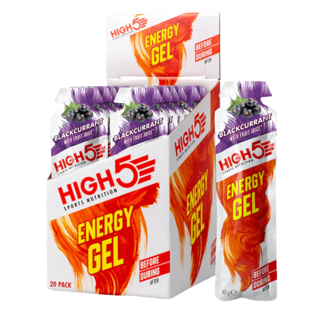 HIGH5 Energy Gel - 20x40g / Blackcurrant - Energy Gels