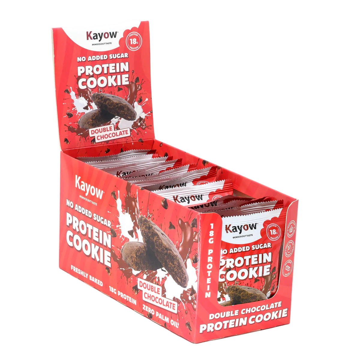 Kayow Nutrition No Added Sugar Protein Cookies 12x60g