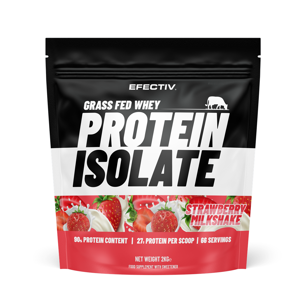Efectiv Nutrition Grass Fed Whey Protein Isolate - Whey Protein Isolate Powder