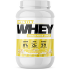 Banana Creme flavored Efectiv Nutrition Whey with highly bioavailable whey for lean muscle