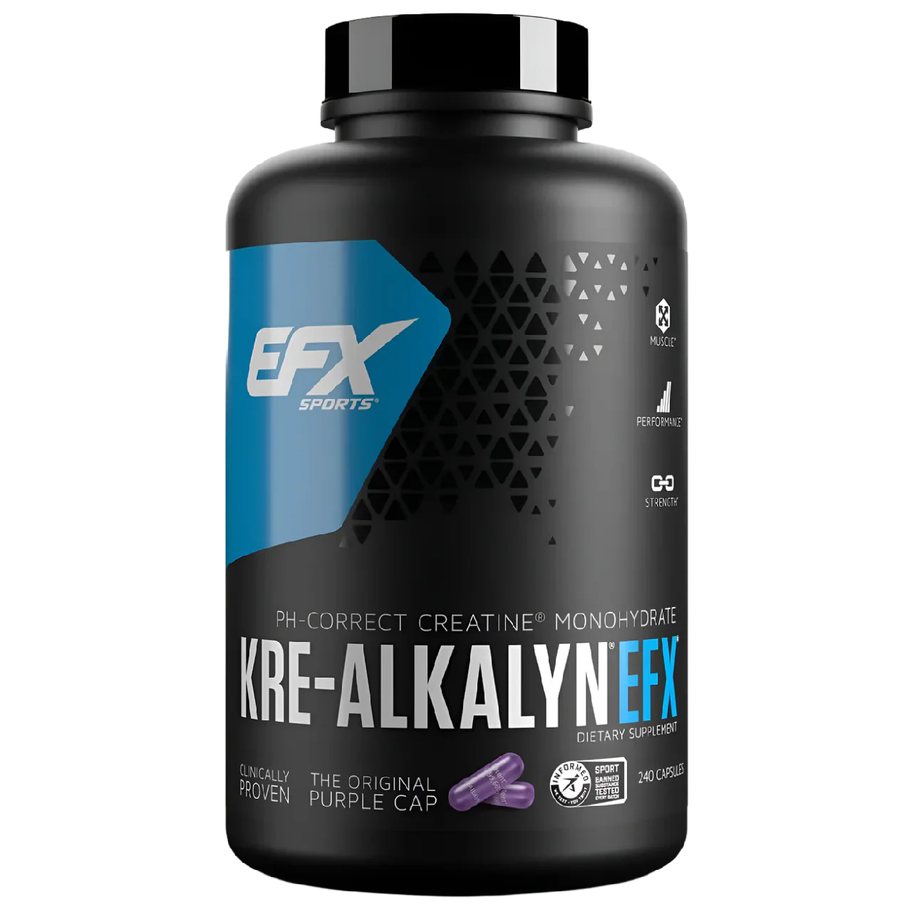 EFX Sports Kre-Alkalyn - 120 Caps - Creatine
