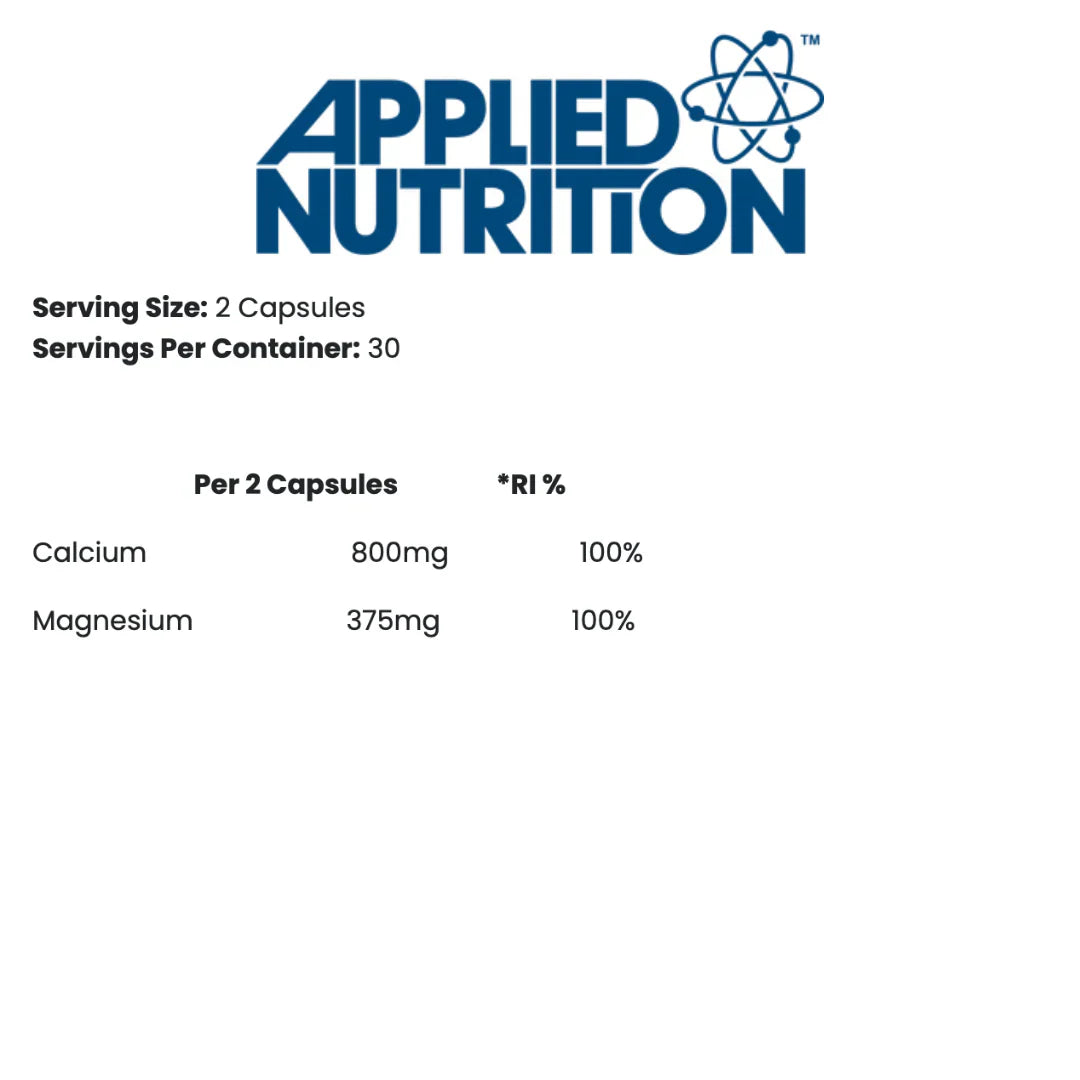 Applied Nutrition Calcium and Magnesium - 60 Caps - Joint Support