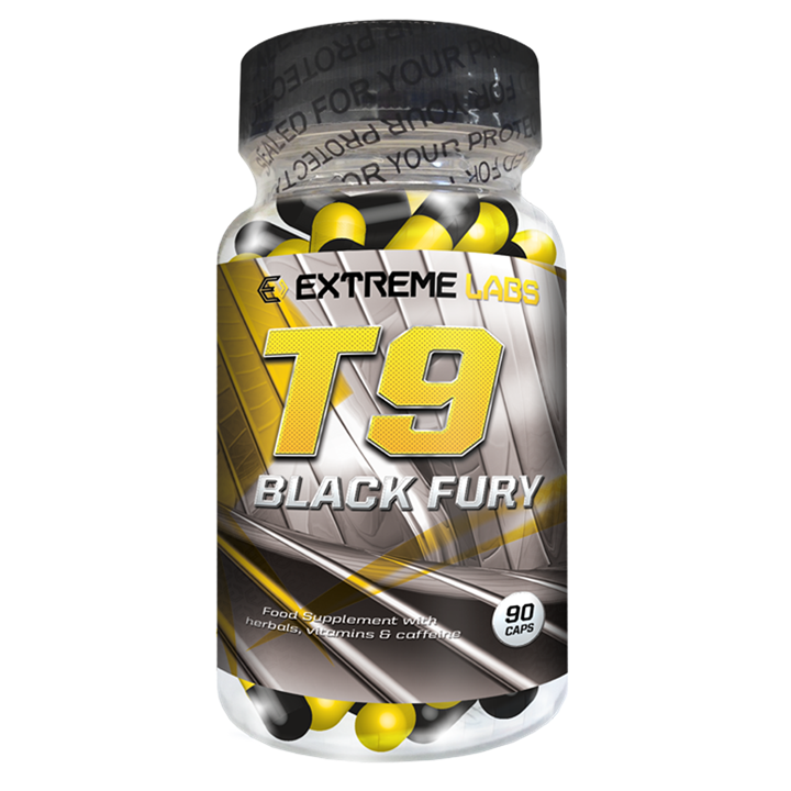Extreme Labs T9 Black Fury - 90 Caps - Weight Loss Support Capsules