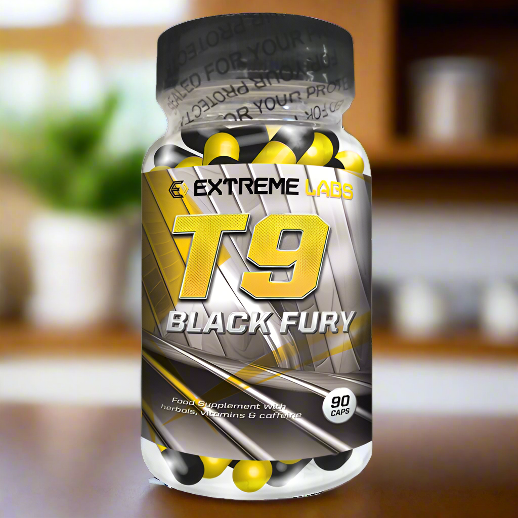 Extreme Labs T9 Black Fury - 90 Caps - Weight Loss Support Capsules