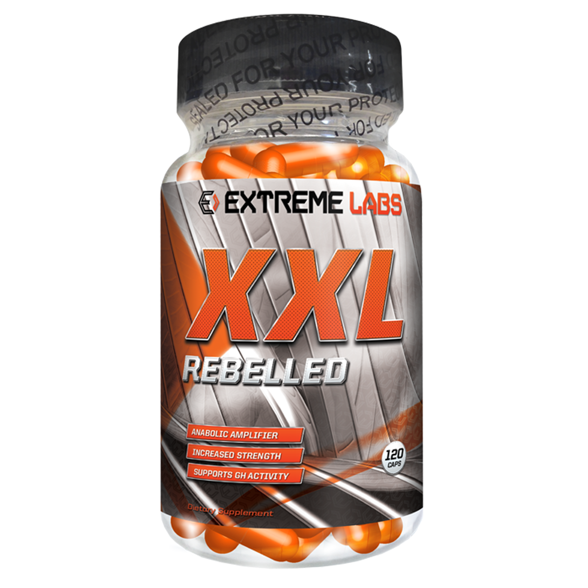 Extreme Labs XXL Rebelled - 120 Caps - Testosterone Booster Capsules